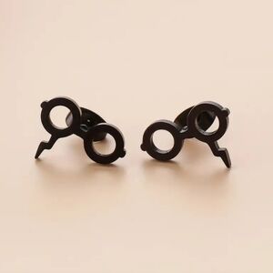 Black Harry Potter Stud Earrings